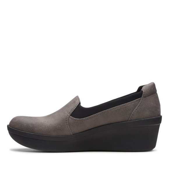 Clarks Cloudsteppers Step Rose Moon Slip-On Wedges - Picture 8 of 14